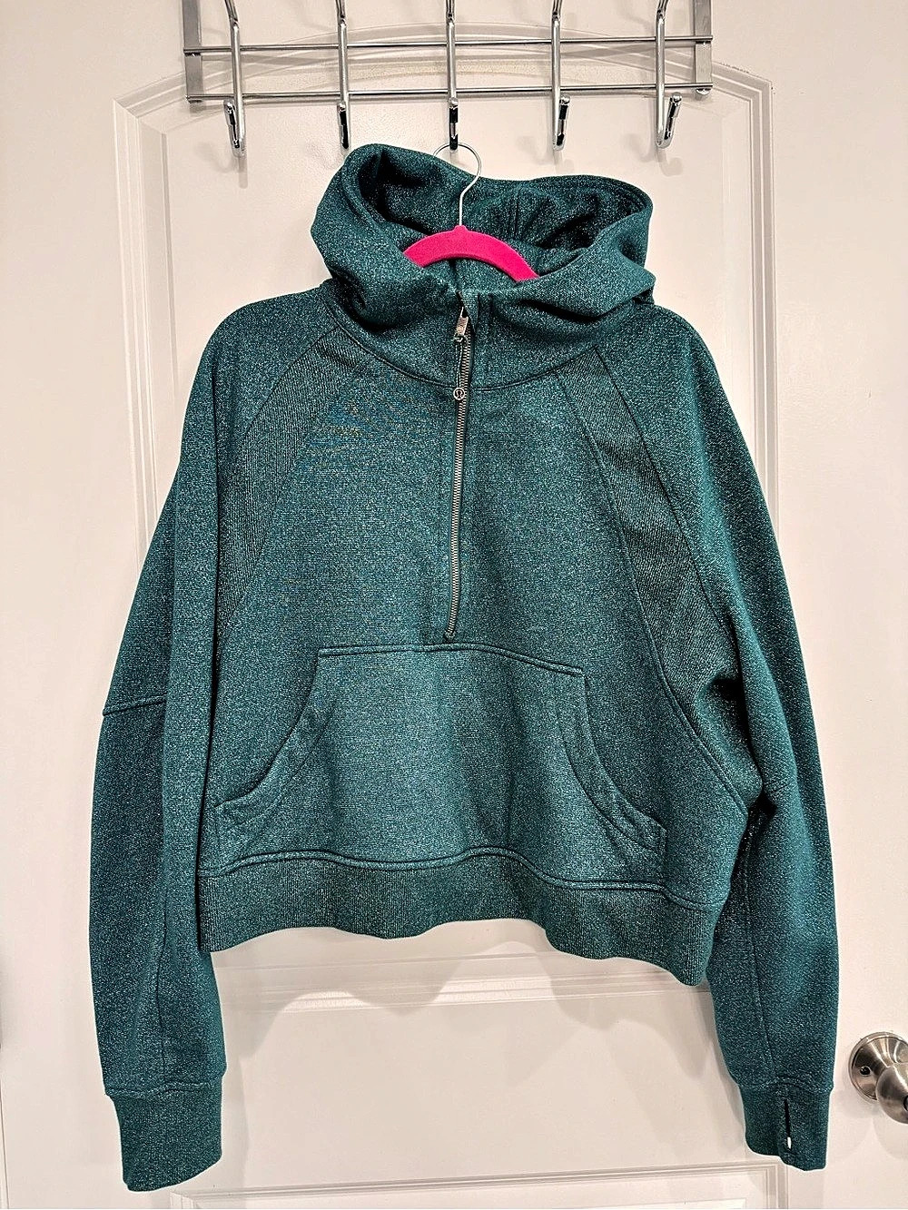 lululemon Scuba Oversized Half-Zip Hoodie *Sparkle wintergreen Size xl/xxl